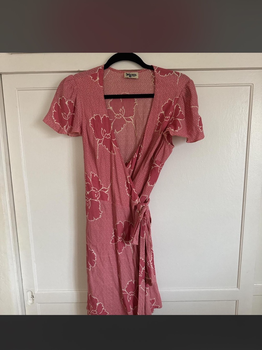 Show Me Your Mumu Rose-Pink Floral Wrap Dress